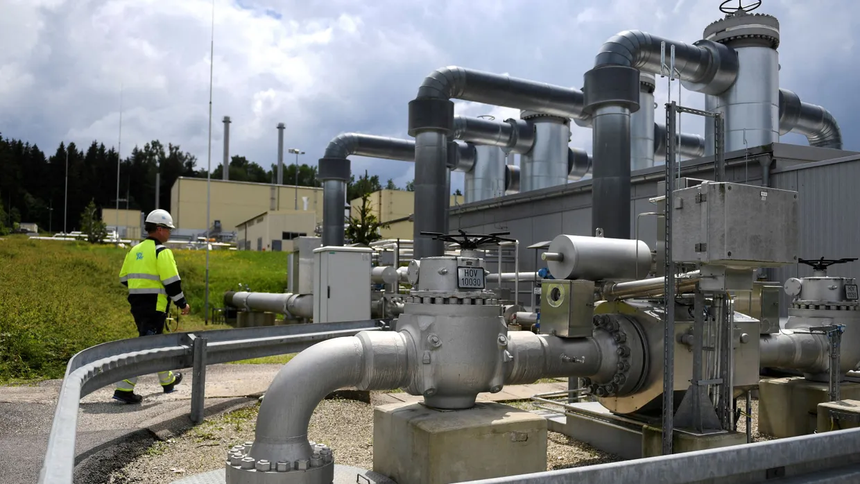 Ein Gaslager von Uniper im bayerischen Kraiburg am Inn