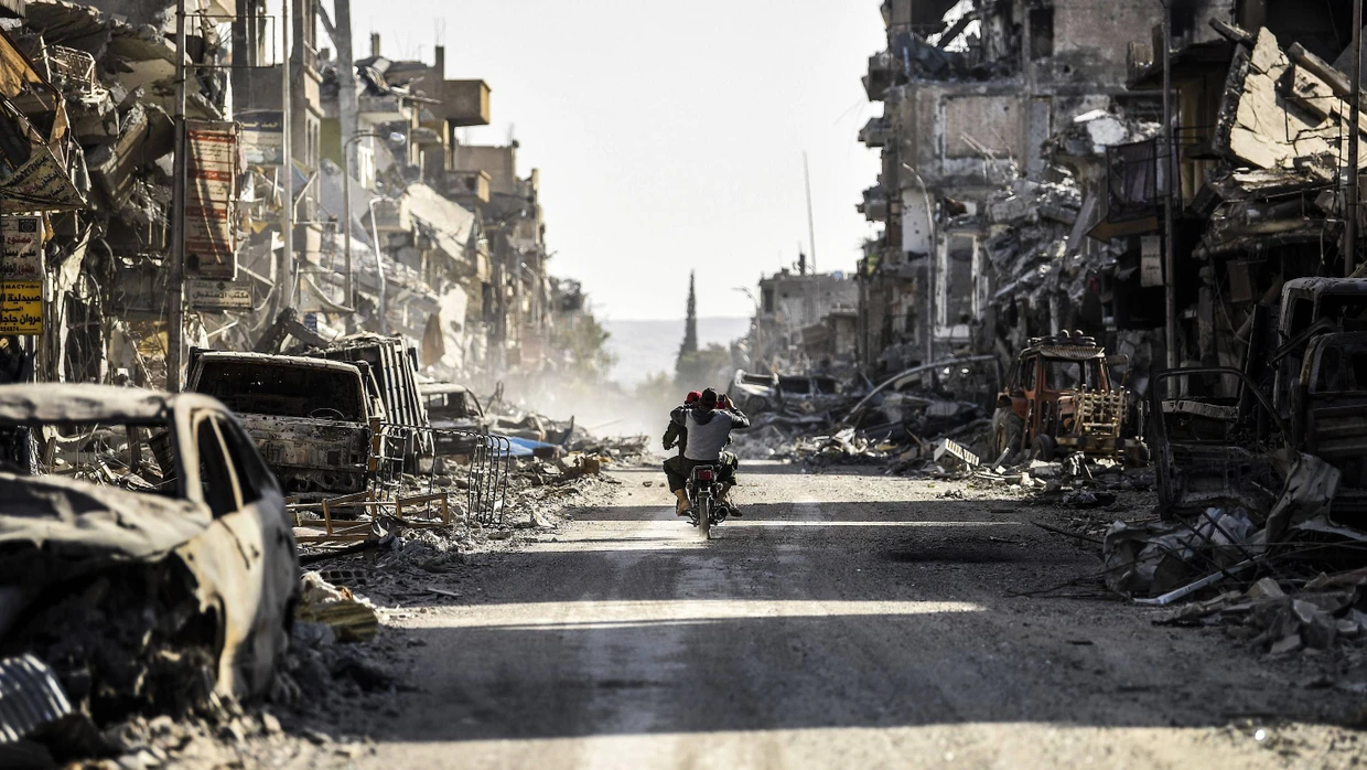 Raqqa nach der Eroberung durch die kurdischen Truppen am 20. Oktober