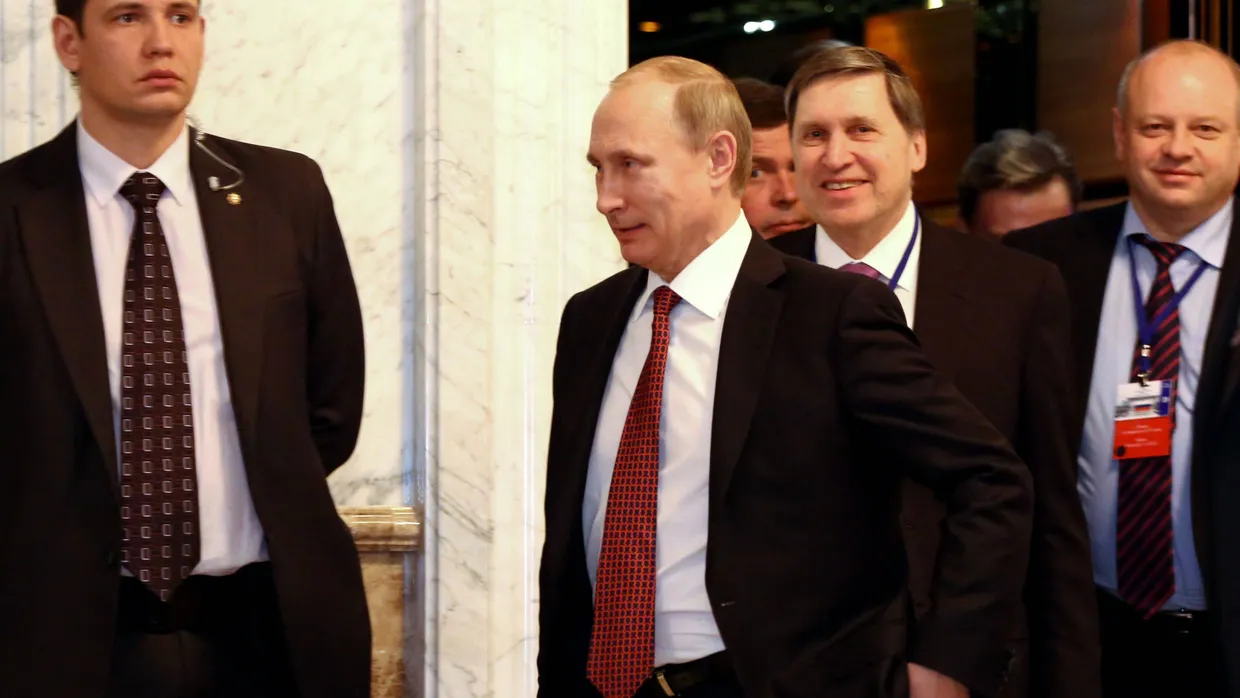 Verhandlungspause: Wladimir Putin am Donnerstagvormittag in Minsk.