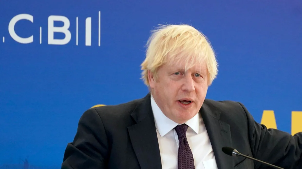 Premierminister Boris Johnson bei der Jahrestagung der Confederation of British Industry CBI