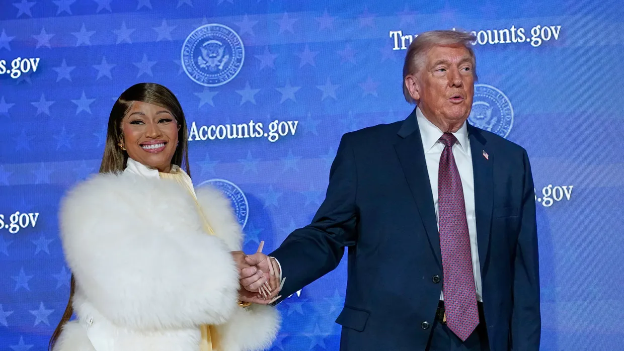 Nicki Minaj und Donald Trump am Mittwoch in Washington