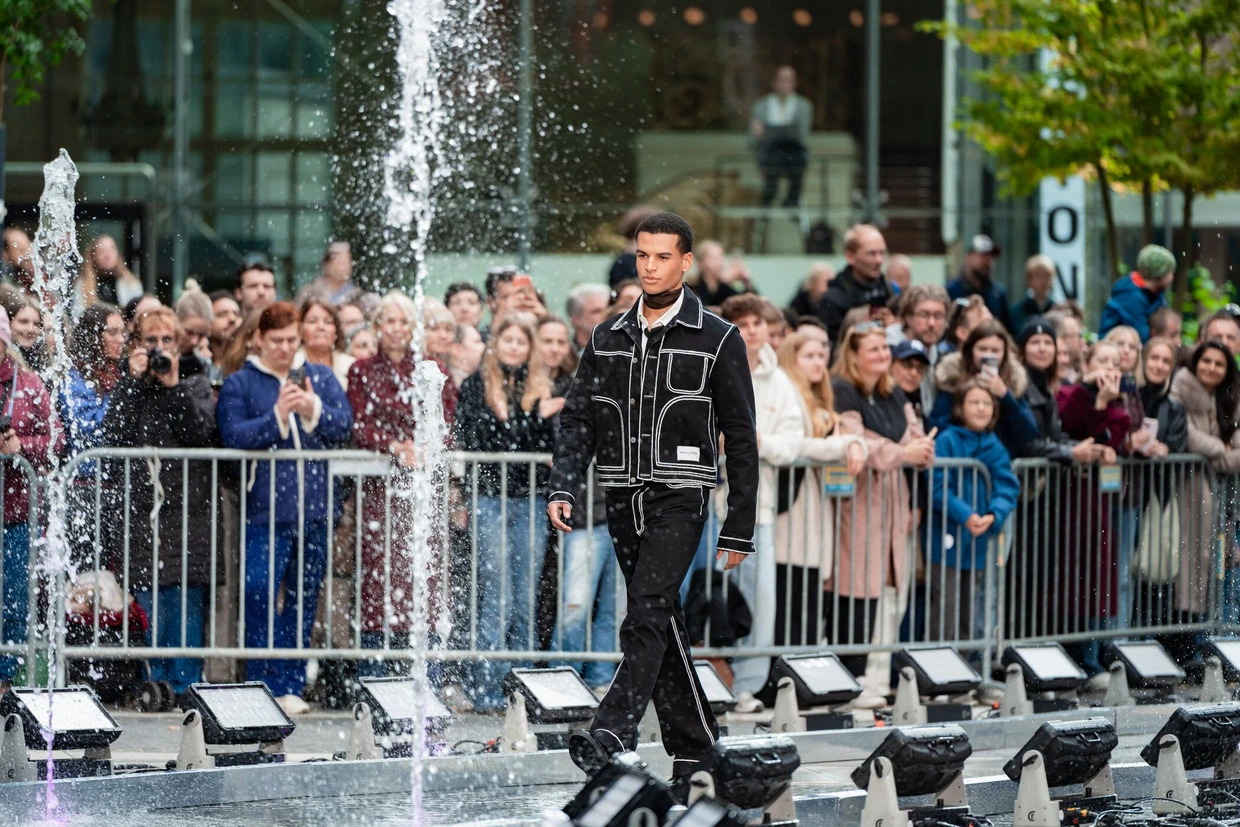 Kandidat Boureima beim finalen Walk in Berlin