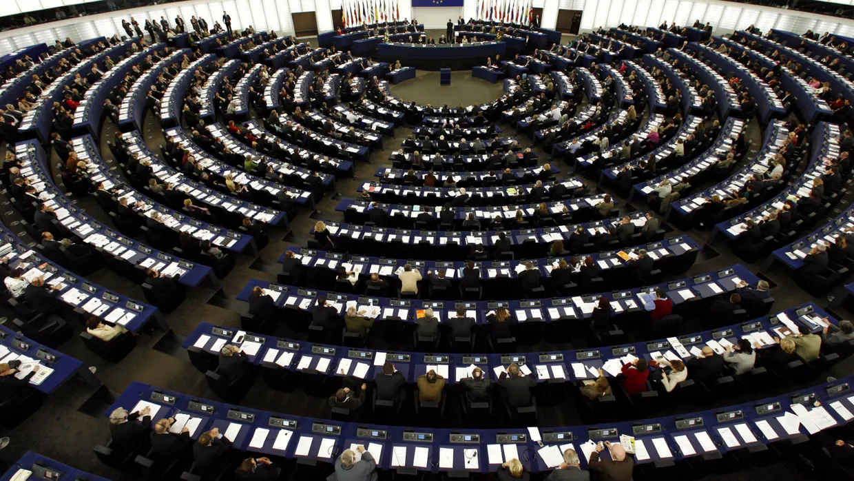Das Plenum des Europäischen Parlaments in Strassburg