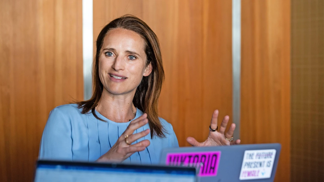 Mehrheitsmeinung: Die 45 Jahre alte Unternehmerin Verena Pausder führt seit einem Jahr den Start-up-Verband und sieht ihn klar auf Distanz zur AfD.
