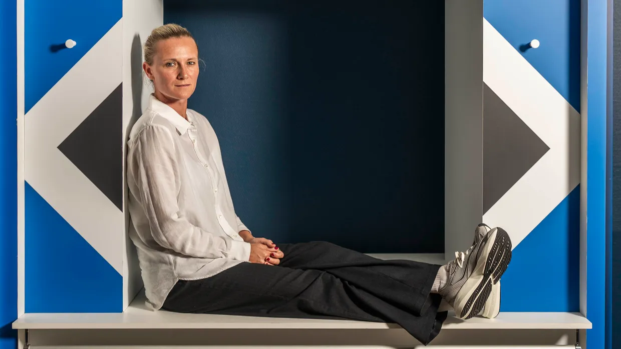 „Ich gehe schon mit dem Bewusstsein an meine Aufgaben heran, dass ich eine hohe Verantwortung trage“: Kathleen Krüger, 41 Jahre alt, ist seit diesem Sommer Sportvorständin beim Hamburger SV.