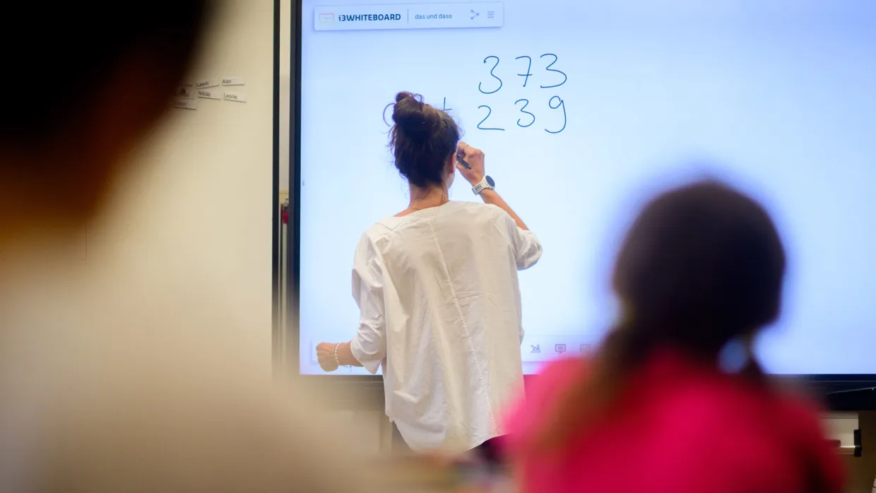 Mathe-Unterricht an einer Grundschule in Hannover