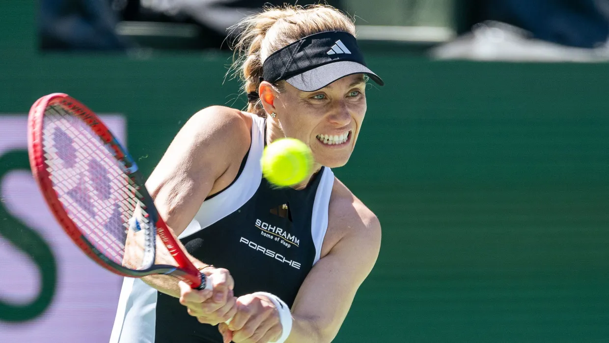 Voll konzentriert: Angelique Kerber in Indian Wells