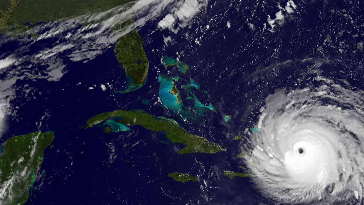 „Irma“ überquert auf diesem Satellitenbild Puerto Rico.