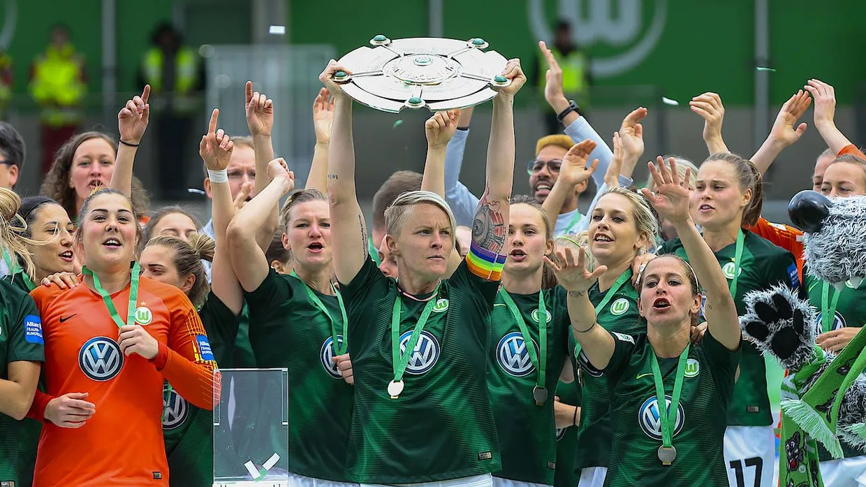 Hoffen auf mehr Strahlkraft: Titelverteidiger VfL Wolfsburg ist wieder Meisterschaftsfavorit.