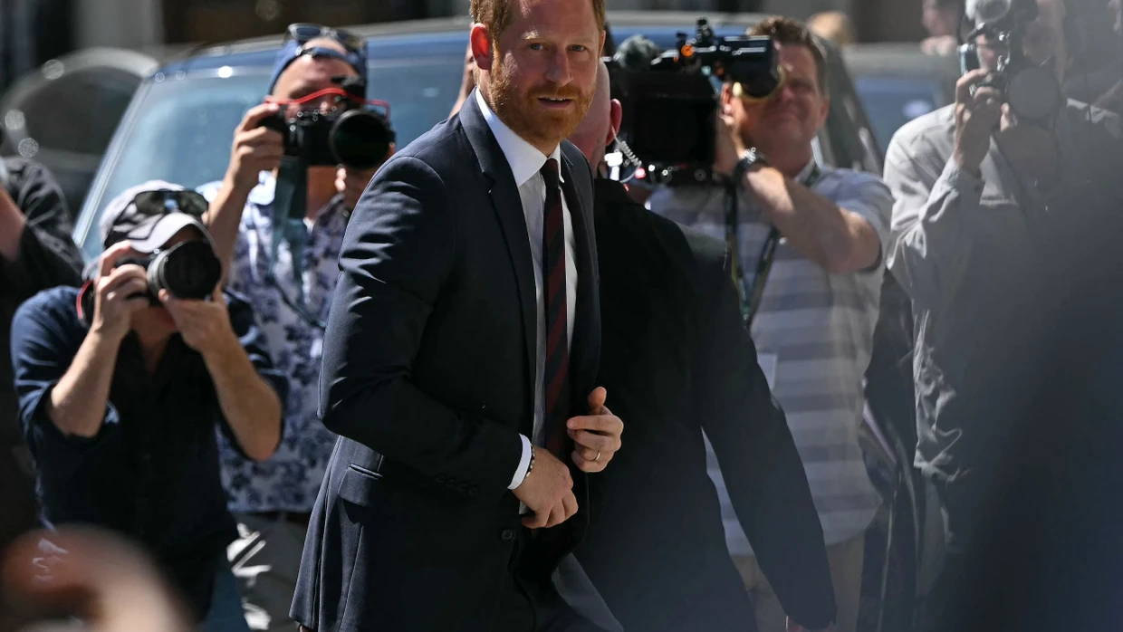 Im Rechtsstreit mit der britischen Presse: Prinz Harry, Herzog von Sussex, trifft am Chatham House in London ein.