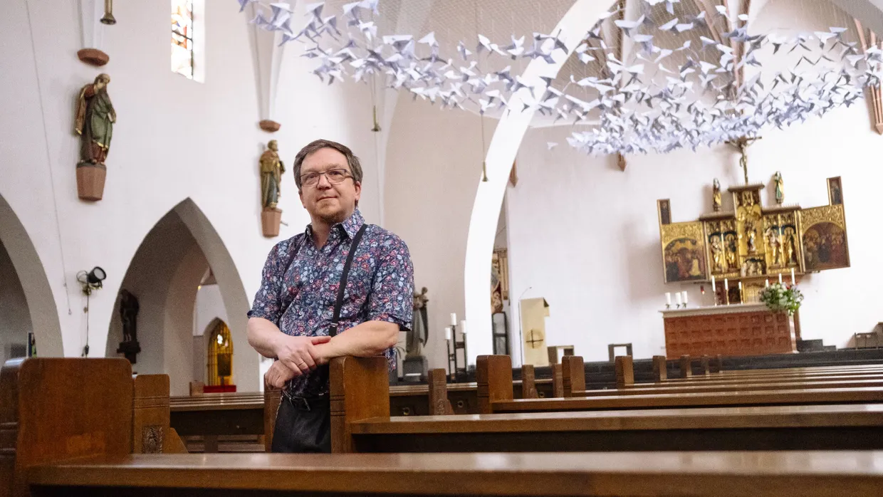 Kämpferisch: Auch der frühere Ordenspriester Stefan Diefenbach aus Frankfurt macht mit bei der Aktion #OutInChurch