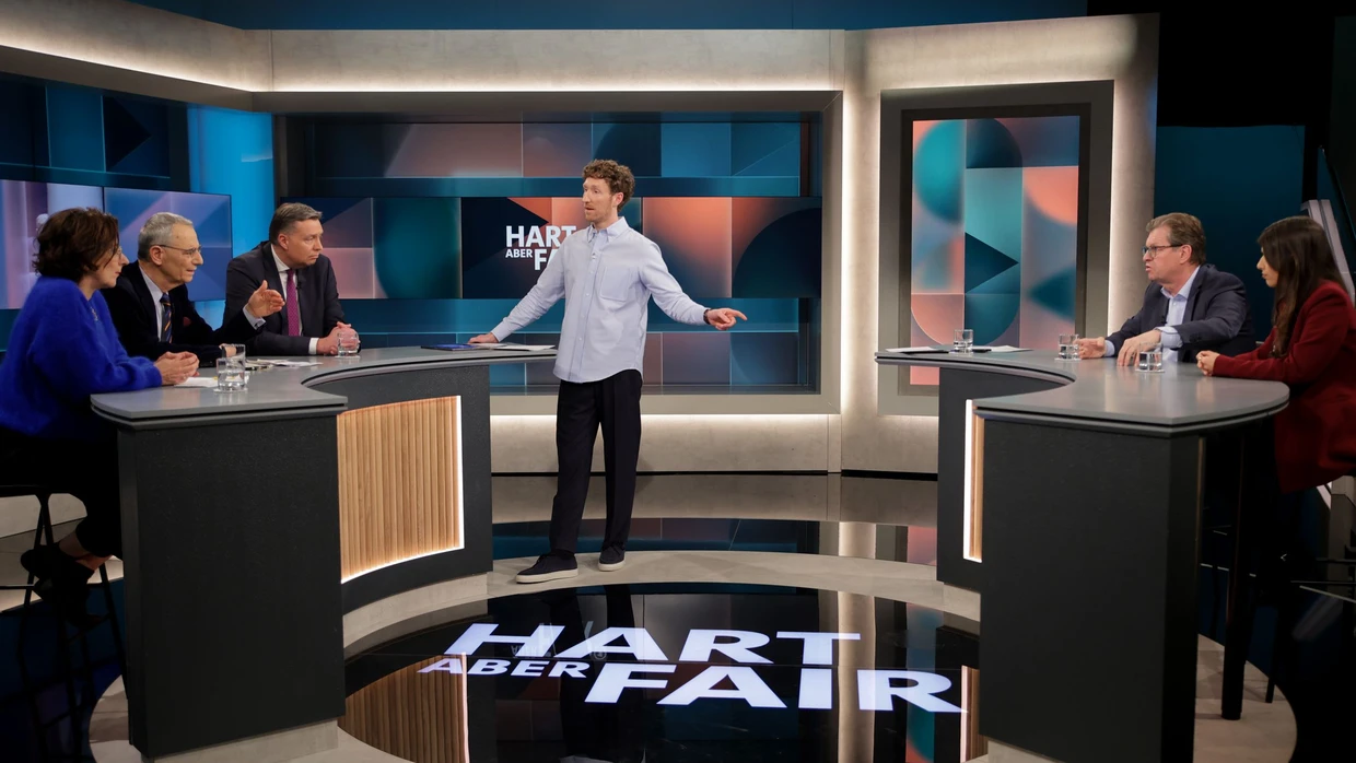 Zu Gast bei Louis Klamroth: Isabel Schayani, Michael Wolffsohn, Stephan Mayer, Ralf Stegner, Daniela Sepehri