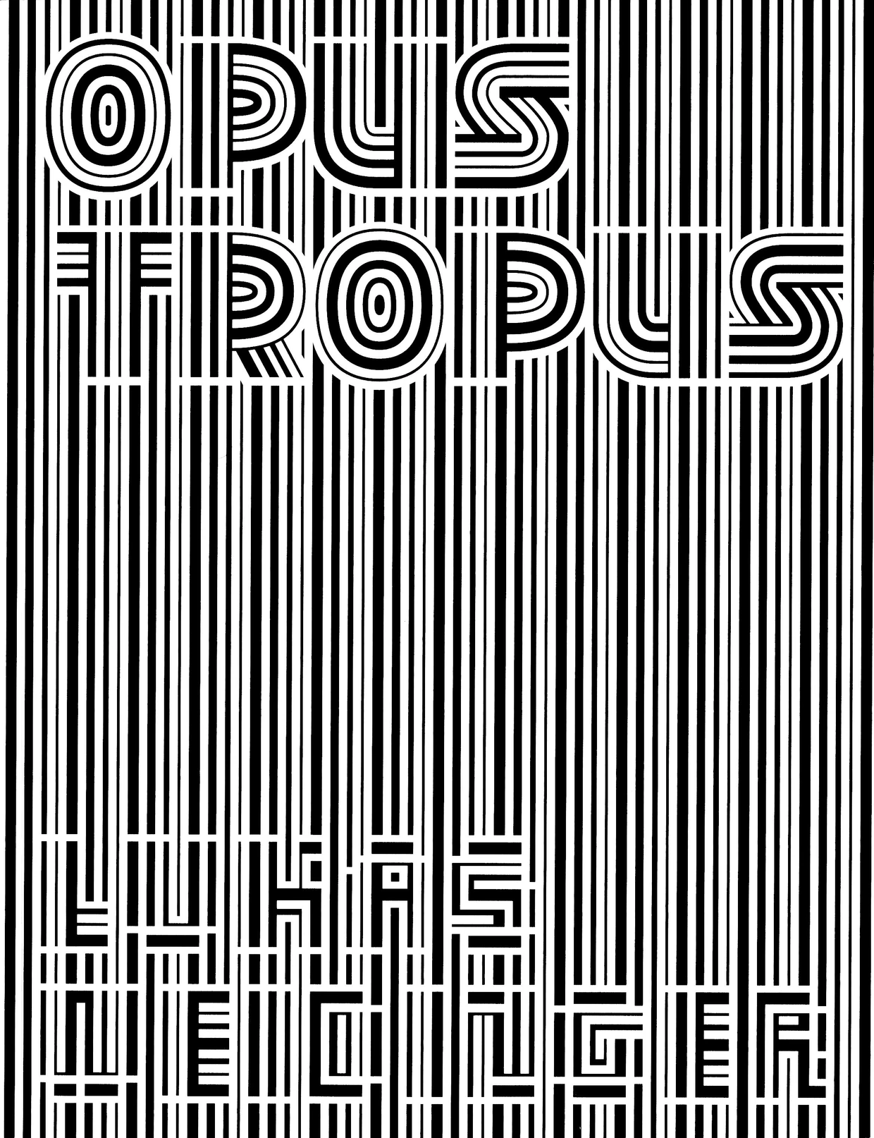 Vasarely ist doch nichts dagegen: das Cover zu „Opus Tropus“.