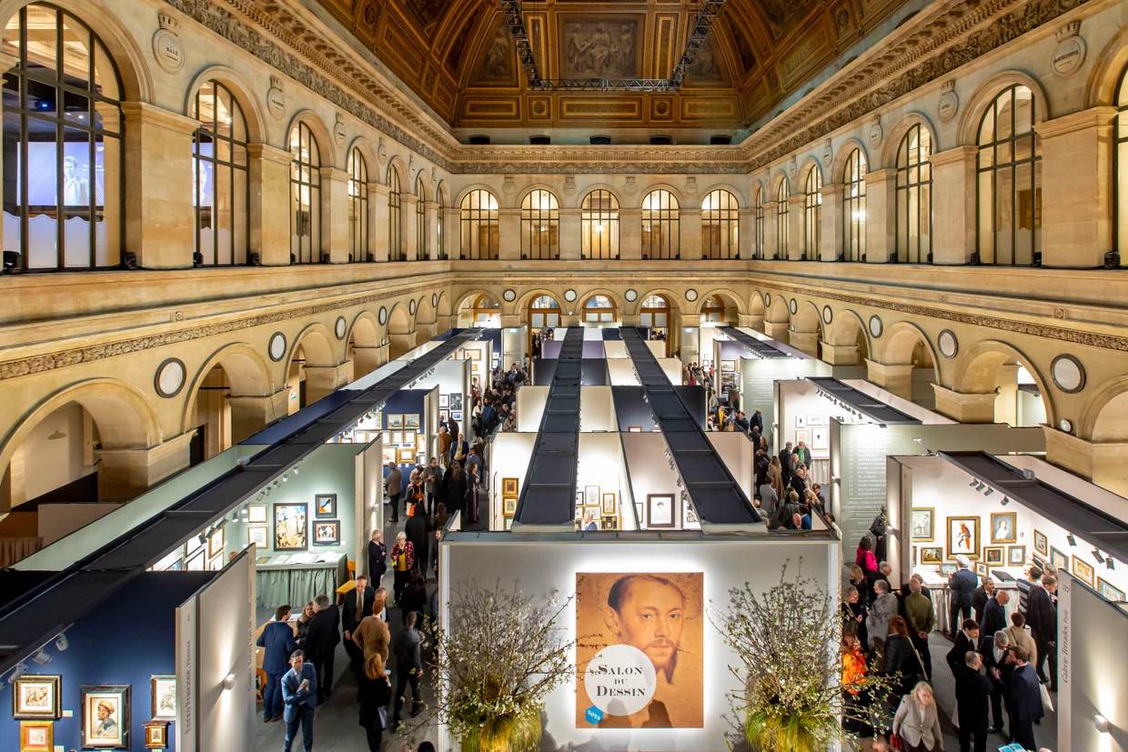 Im&nbsp; Palais Brongniart in Paris: die Messe Salon du Dessin