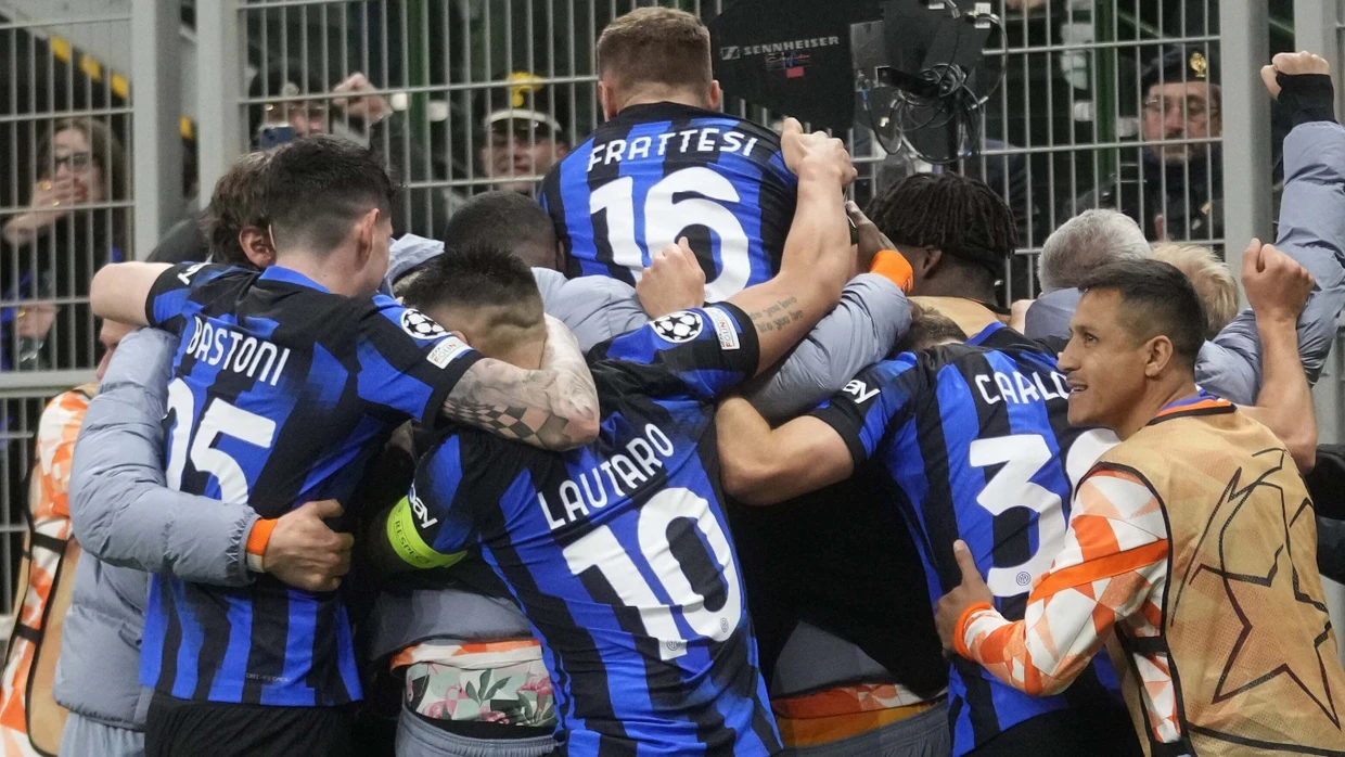 Auf Kurs Viertelfinale: die Profis von Inter Mailand in der Champions League