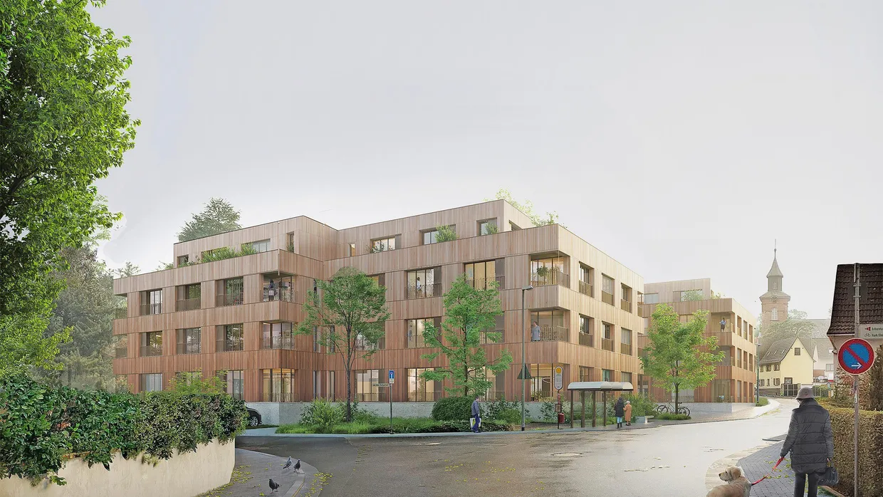 Mietwohnungen mit Service: So soll das Wohnhaus Hynsperg in Liederbach aussehen.