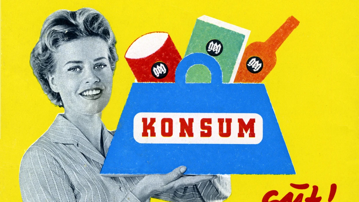 Politische Integration durch Wachstum: Konsum-Werbeprospekt, 1956
