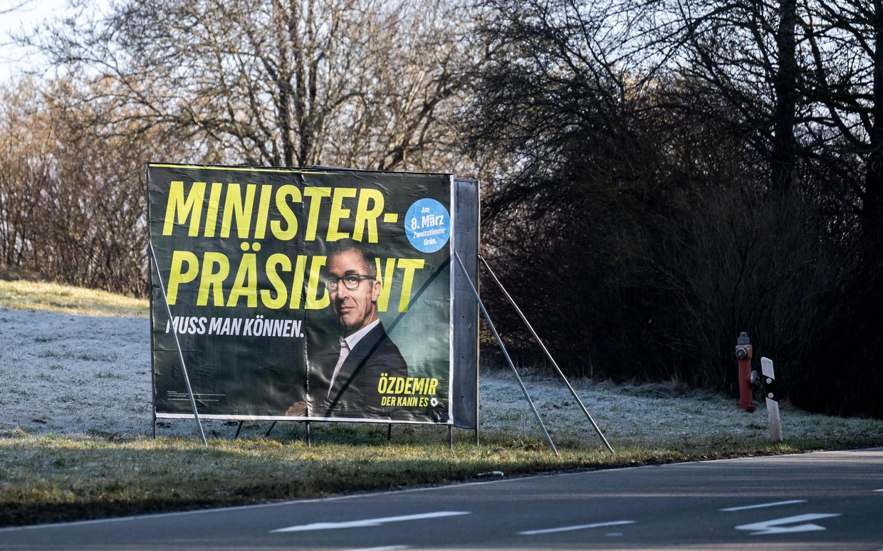 Wahlplakat  in Villingen-Schwenningen