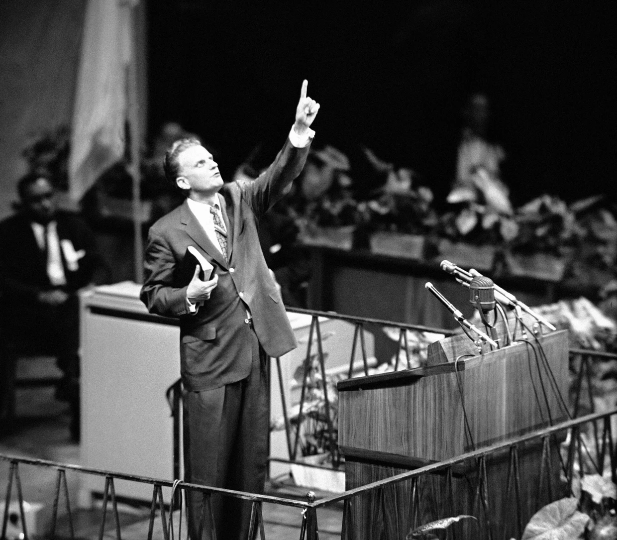 Billy Graham, 1957 im Madison Square Garden, New York City