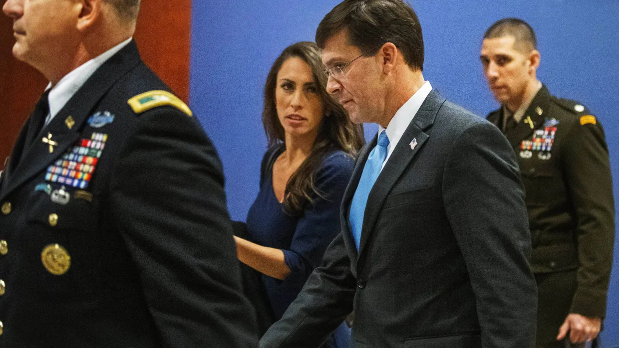 Mark Esper nach der Unterrichtung von Mitgliedern des Kongresses über die Tötung Qassem Soleimanis