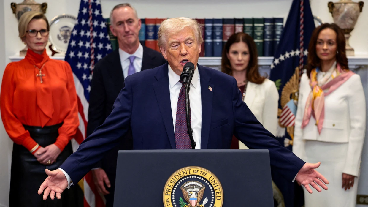 Must respond: Donald Trump during a press conference on lowering drug prices on December 19th