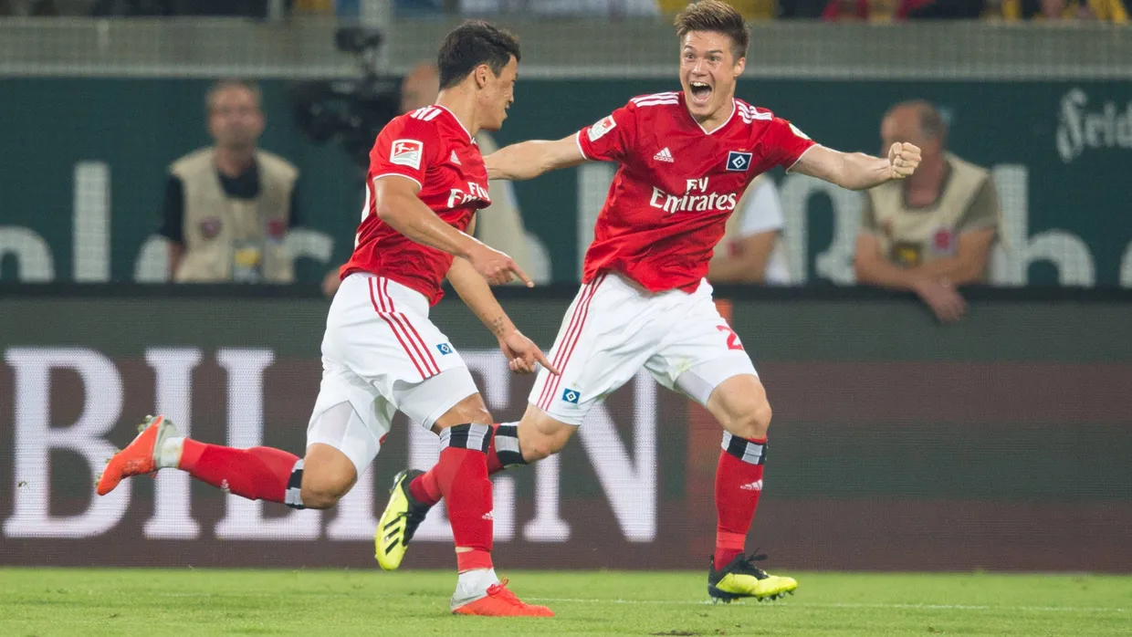 Hee-Chan Hwang erzielte das einzige Tor für den HSV.