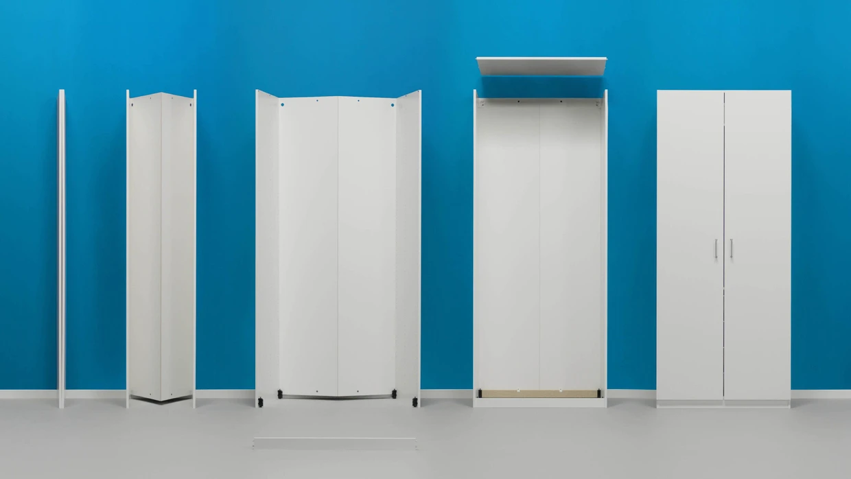 Ikea-Schrank mit neuer Falttechnik: Kleiderschrank Pax in nur 20 Minuten aufgebaut