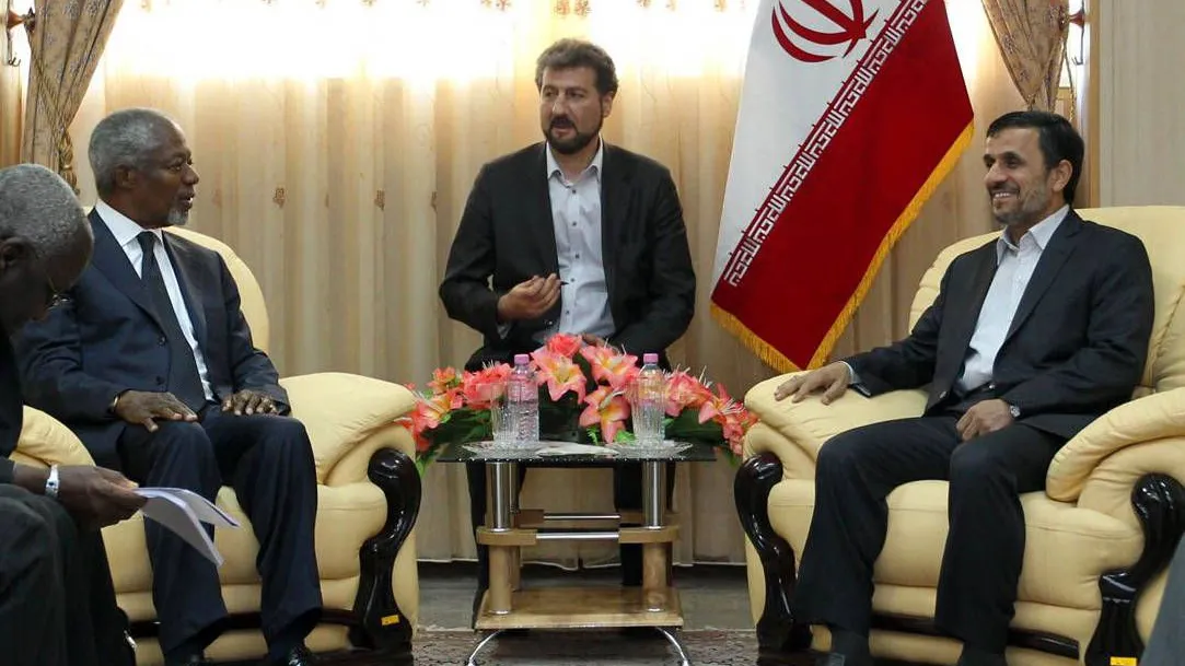 Teil der Lösung? Annan mit dem iranischen Präsidenten Ahmadineschad
