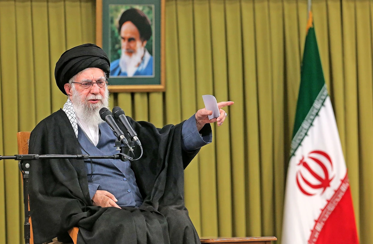 Kopf des Regimes in Teheran: Der Oberste Führer Ali Khamenei am 1. Februar