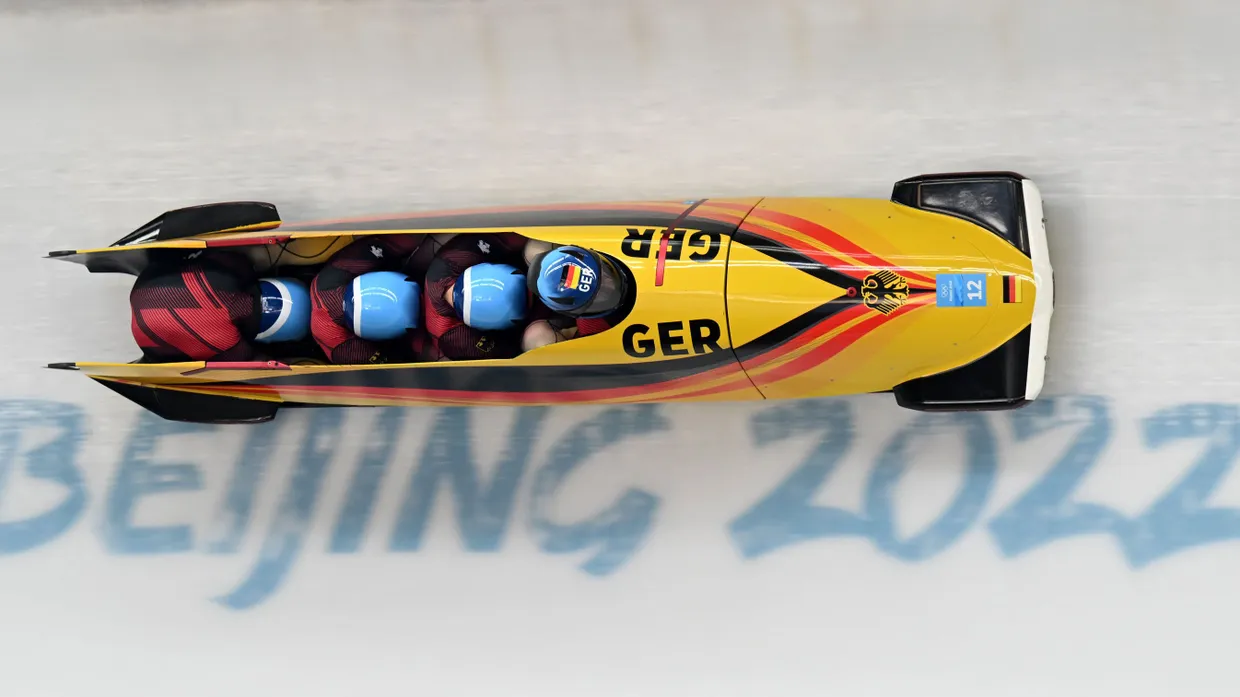 Im Zweierbob fuhr er zu Bronze, im Viererbob reichte es zu Rang vier: Bobpilot Christoph Hafer und seine Olympia-Crew