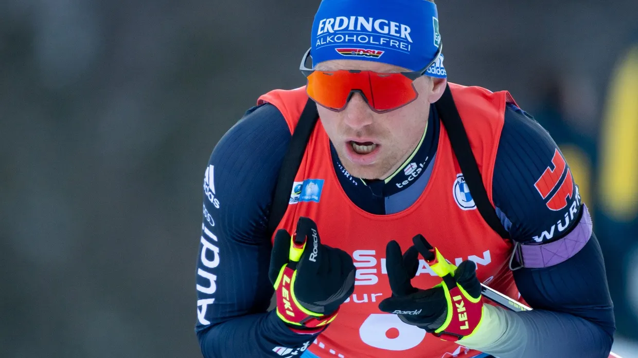 Knapp vorbei am Einzelpodest in der Verfolgung: Erik Lesser