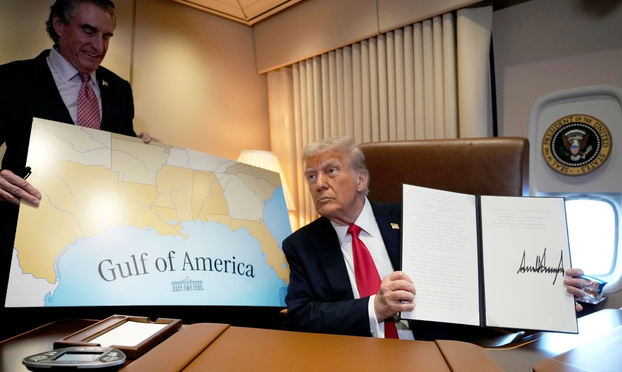 Für Trump heißt der Golf von Mexiko „Golf von Amerika“.