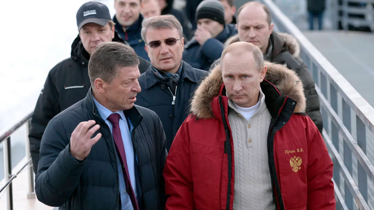 Präsident Putin und sein Vertrauter Kosak besuchen Anfang Januar einen Austragungsort der Spiele nahe Sotschi