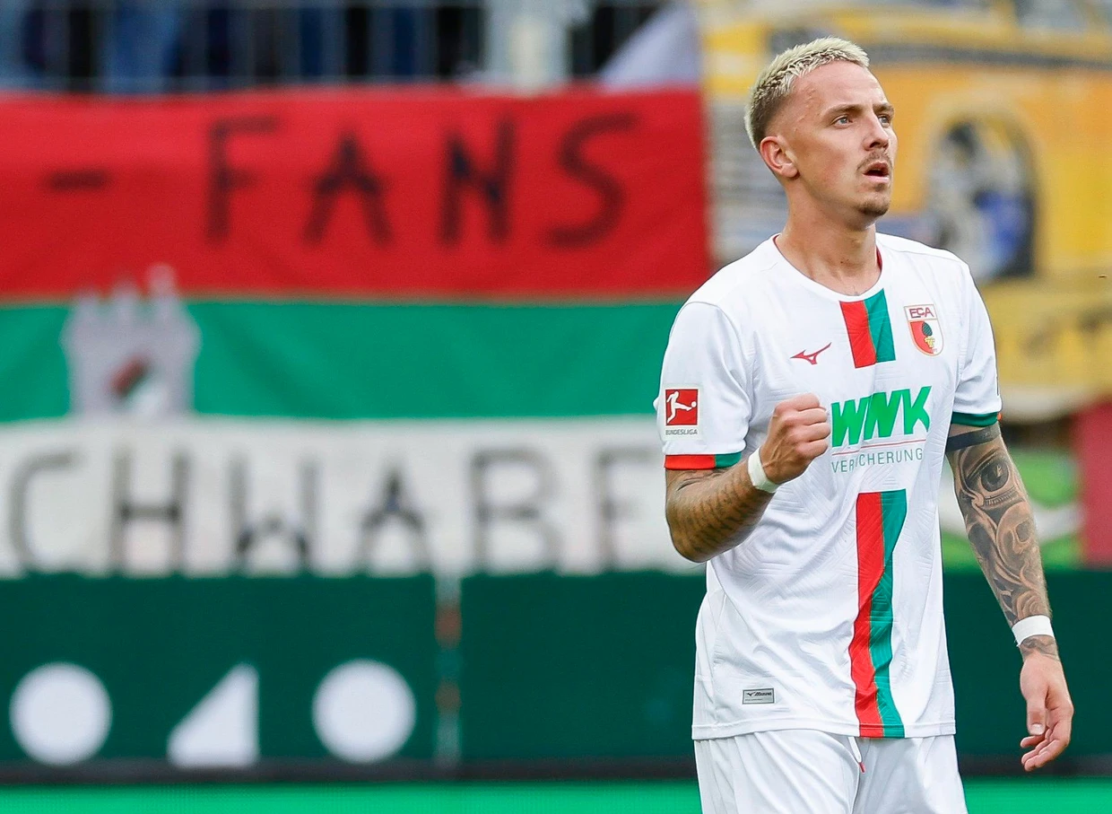 Phillip Tietz kam vom FC Augsburg nach Mainz, vorher stürmte er für Wehen Wiesbaden und Darmstadt 98