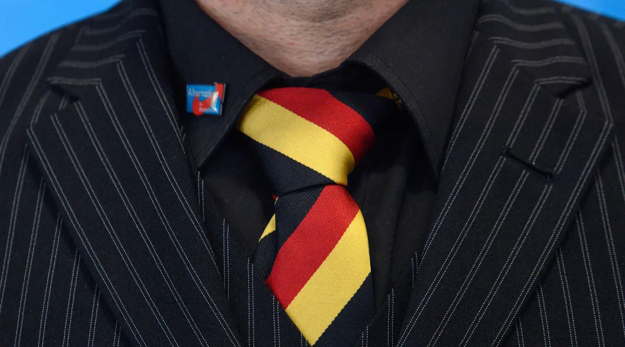 Ein Delegierter der AfD