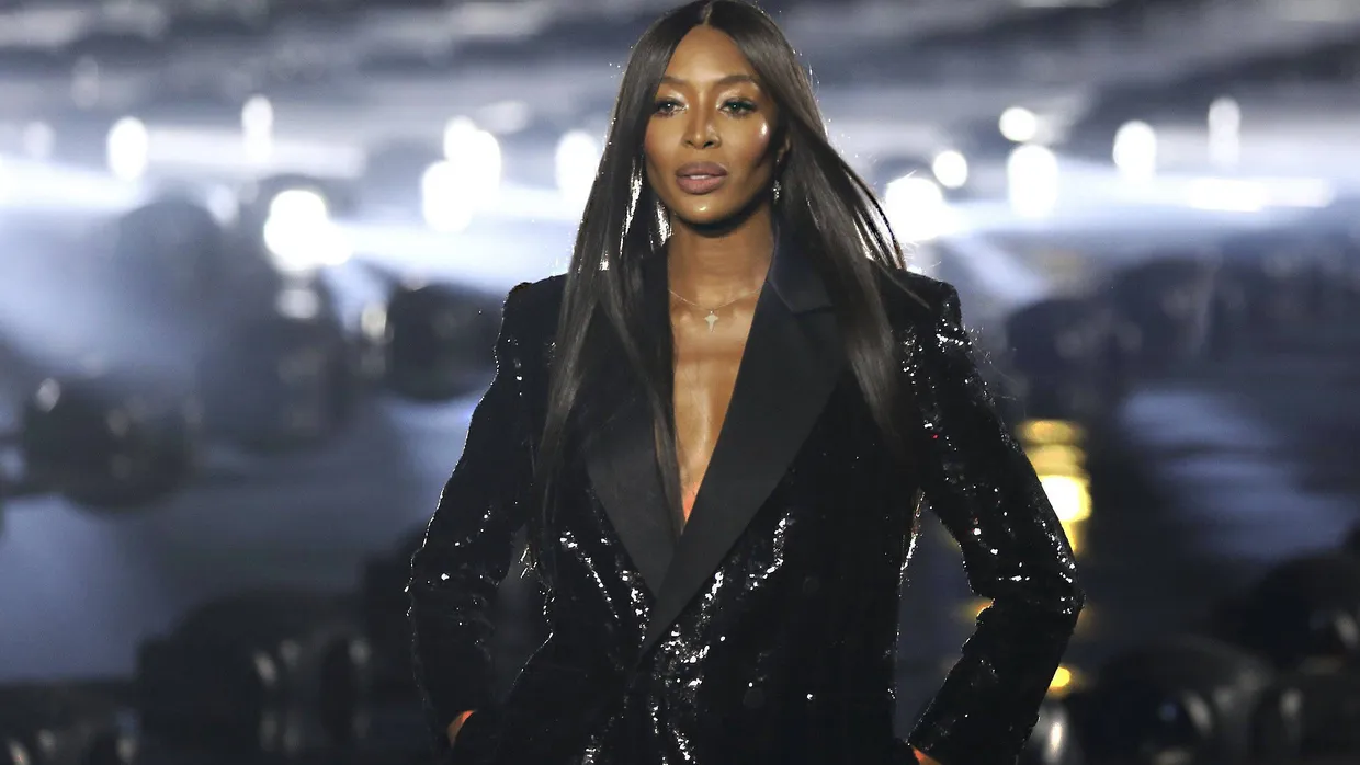 Noch immer auf dem Laufsteg: Naomi Campbell im September 2019 bei der Schau von Saint Laurent.