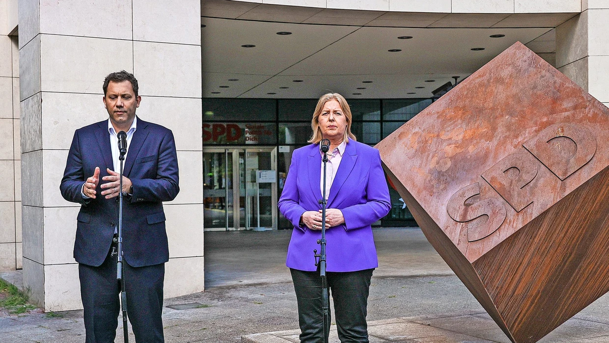 Image-Arbeit: Die SPD-Vorsitzenden Klingbeil und Bas sehen ihre Partei nicht als Bremsklotz.