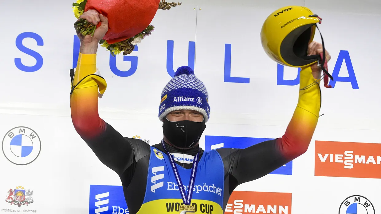 Der Abonnementsieger des Winters: Felix Loch gewinnt seinen dritten EM-Titel.