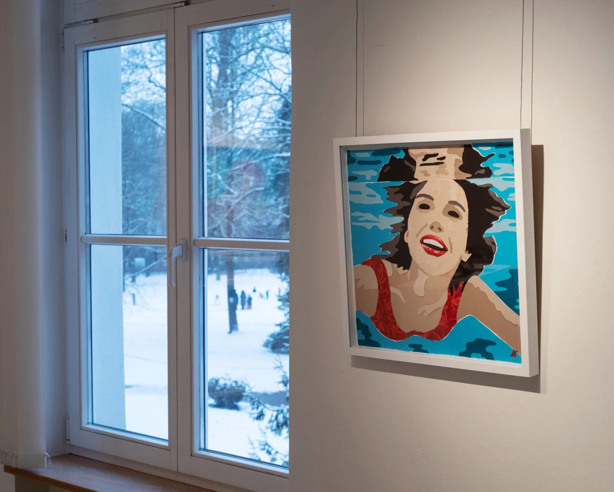 Fast perfekte Oberfläche: Inzwischen erlaubt sich Niehaus auf ihren Bildern auch hier und da einen Fussel oder ein Fädchen.