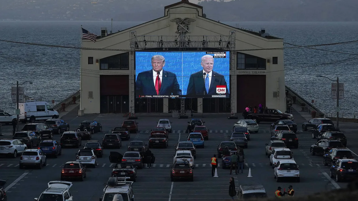 Übertragung des letzten TV-Duells zwischen Trump und Biden