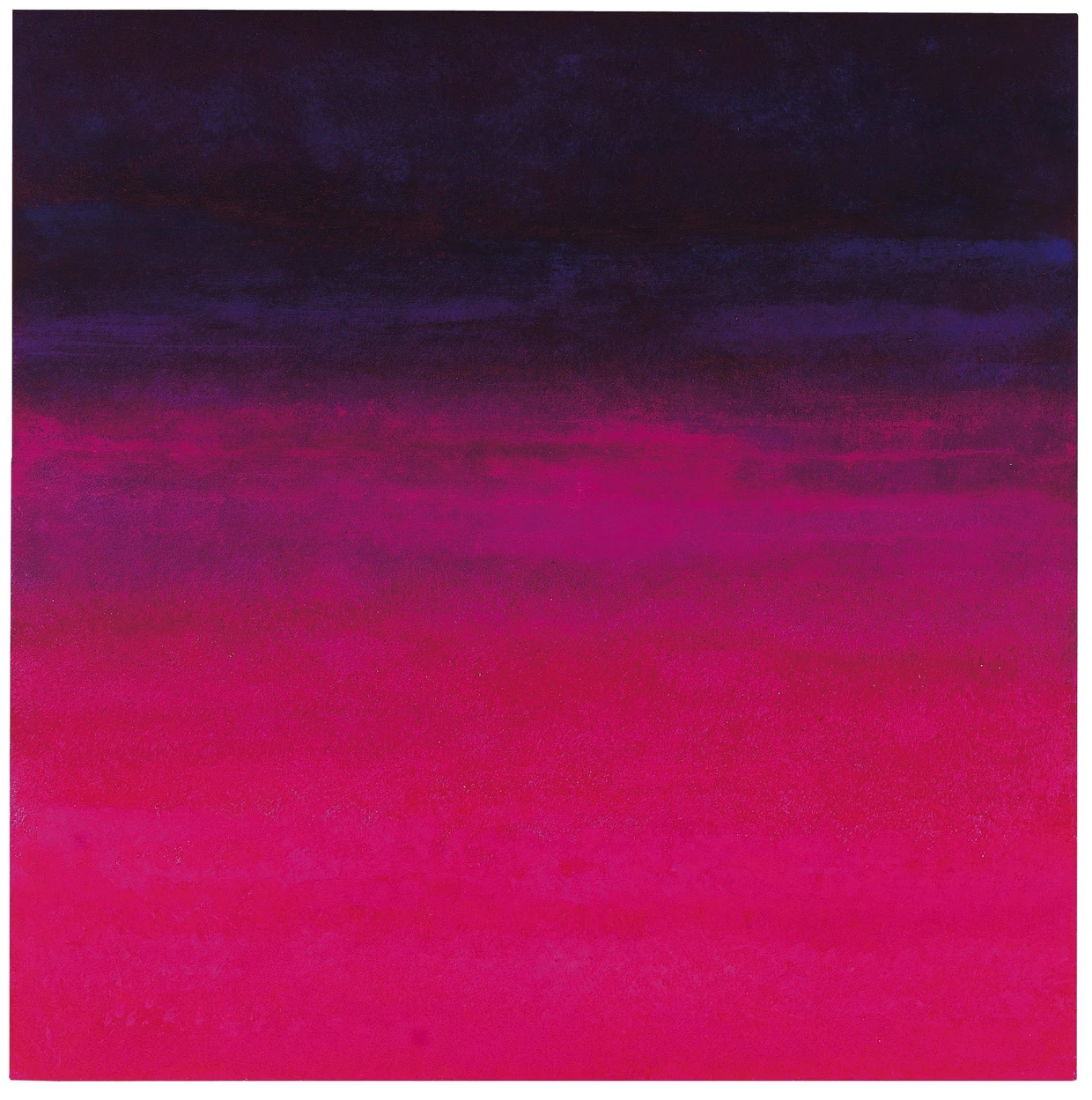 Mit fast hundert malte er noch dieses Bild und hatte seinen Humor nicht verloren: Rupprecht Geigers „Morbides Rot“ von 2005