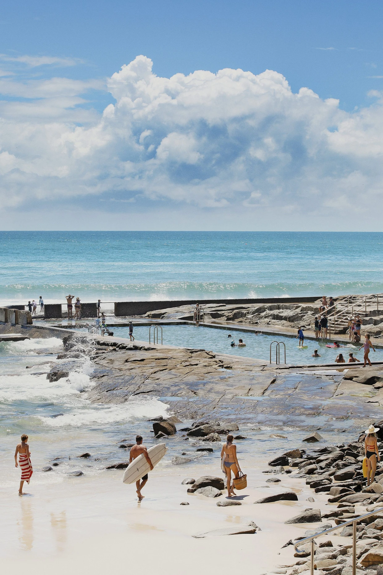 Jeden in Yamba zieht es an den Ozean.