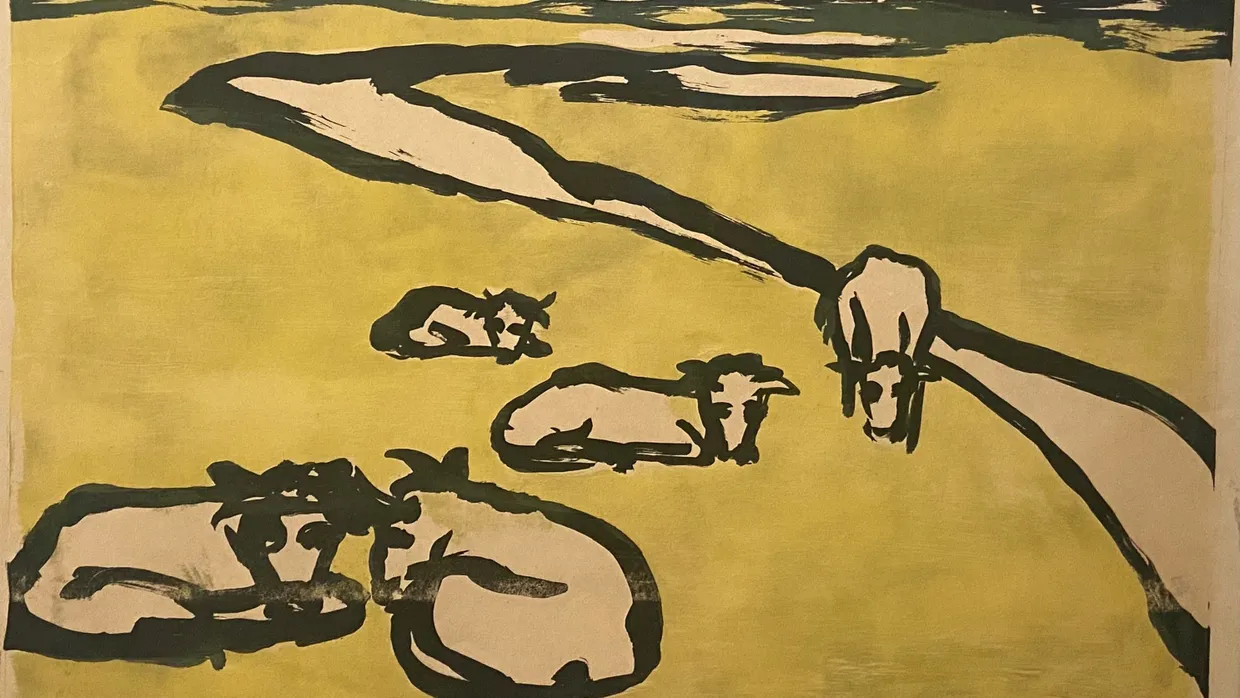 Einst Nordsee, derzeit Bergstraße: Emil Nolde, „Ruhende Kühe“, 1926