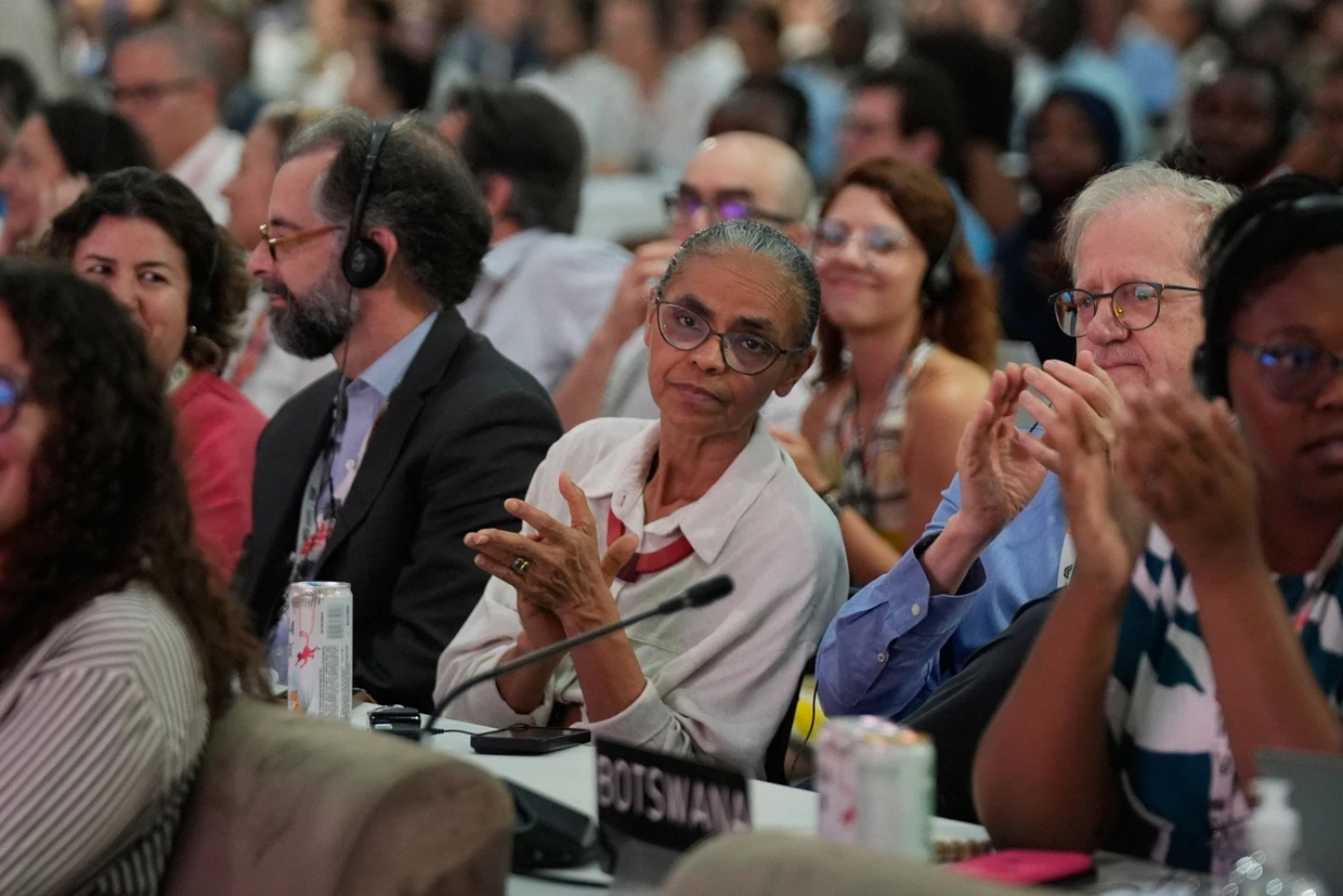 Resigniert: Brasiliens Umweltministerin Marina Silva am Samstag in Belém