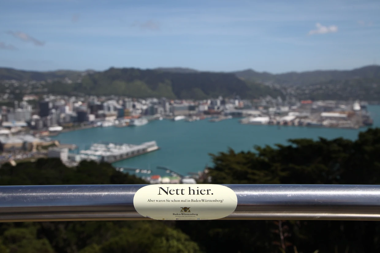 Auch in Wellington in Neuseeland kann es passieren, dass man an die Heimat erinnert wird.