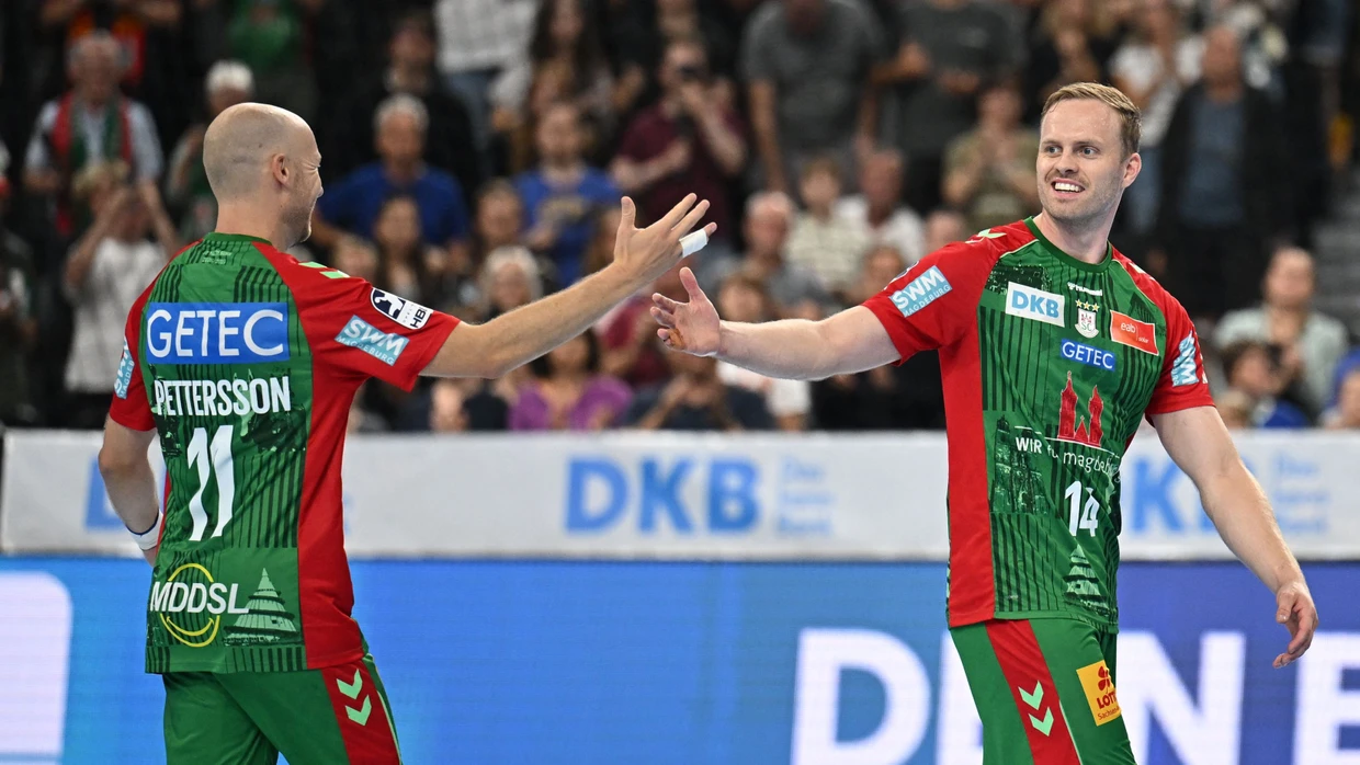 Sieggaranten beim SC Magdeburg: Ómar Ingi Magnússon (r) und Daniel Pettersson
