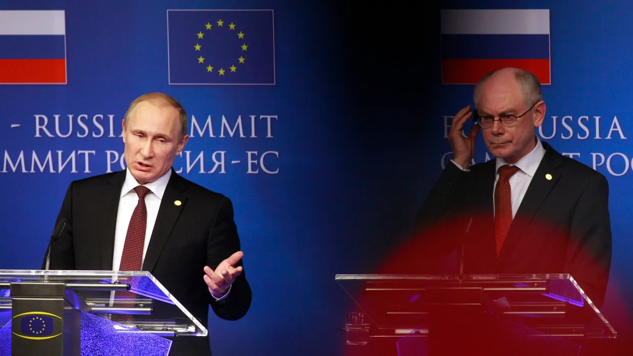 Treffen in Brüssel: Putin, Van Rompuy