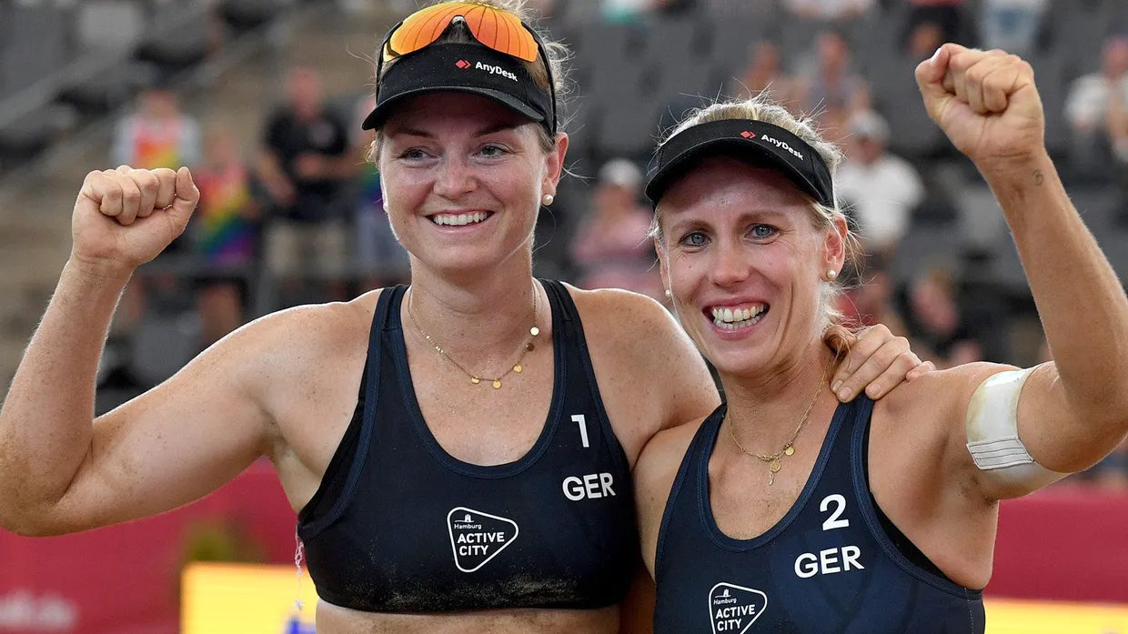 Eingespieltes Team: Karla Borger (rechts) und Julia Sude kennen sich schon seit dem Sandkasten.