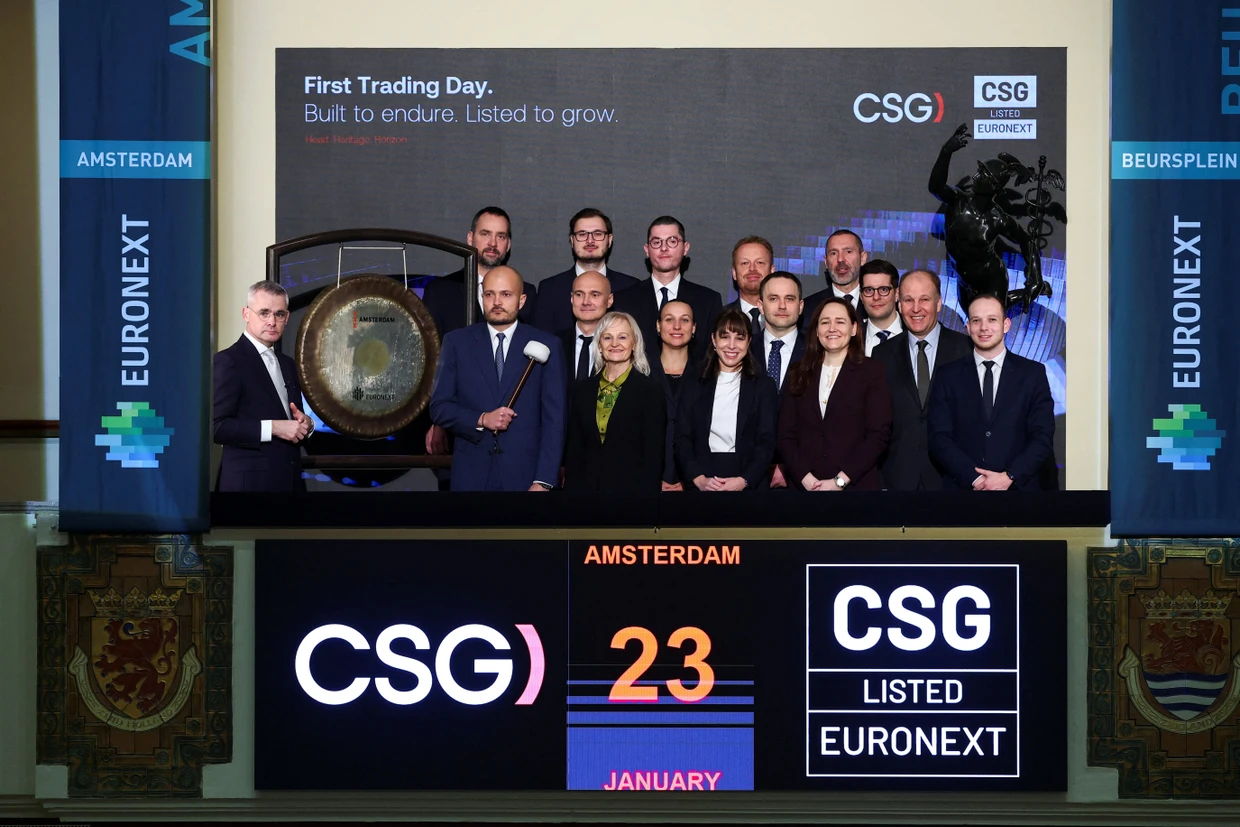 Neuling: Die CSG-Gruppe wird an der Börse Amsterdam mit offenen Armen aufgenommen.