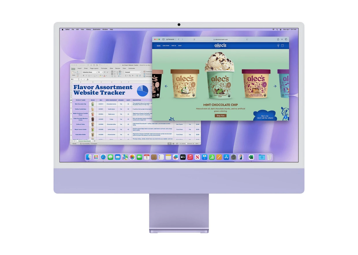 Alles in einem: Der iMac in klassischer Bauform bringt alles in einem Gehäuse unter